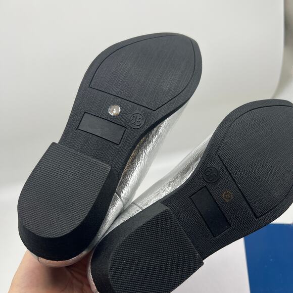 Arizona Jean Co Womens Western Heel Booties Maybrook Silver Boots Size 6.5M - Picture 9 of 12